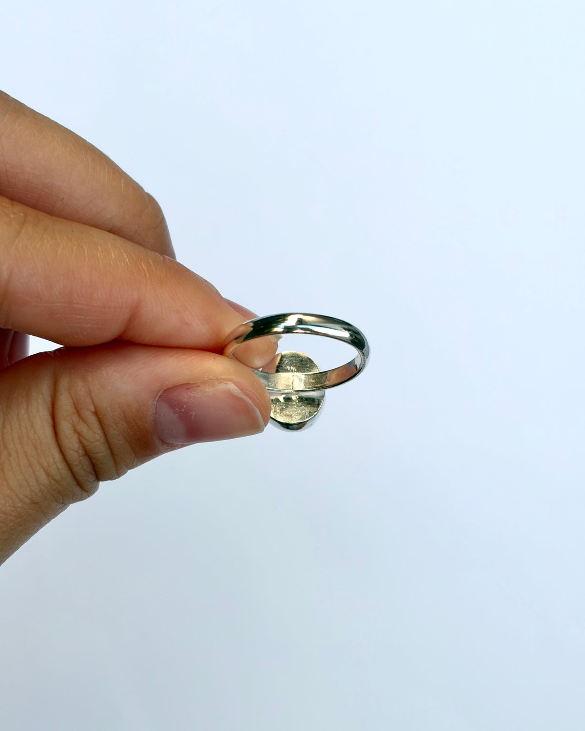 Small Bezel Ring - Lavender Chalcedony