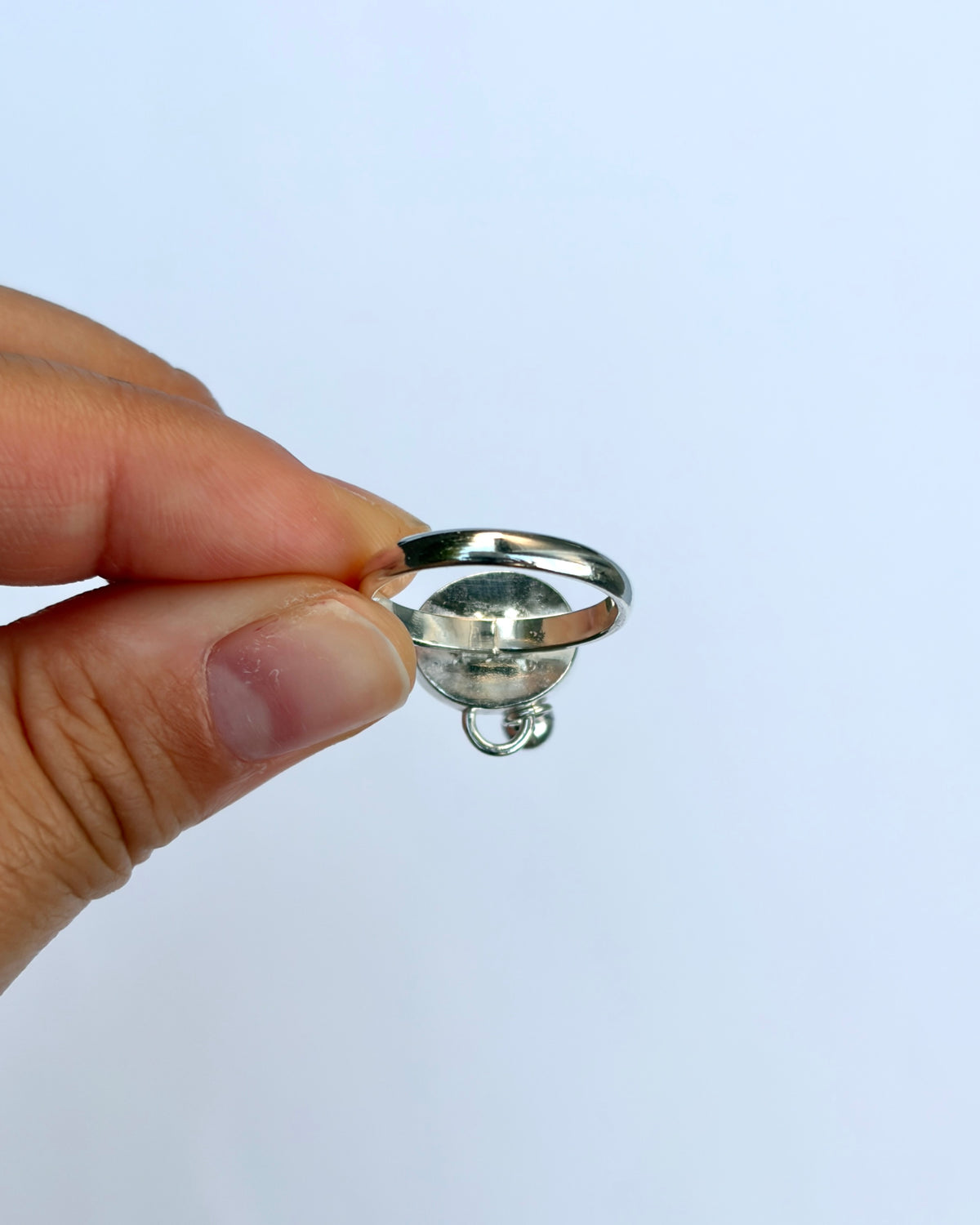 Charm Ring - Green Sunstone