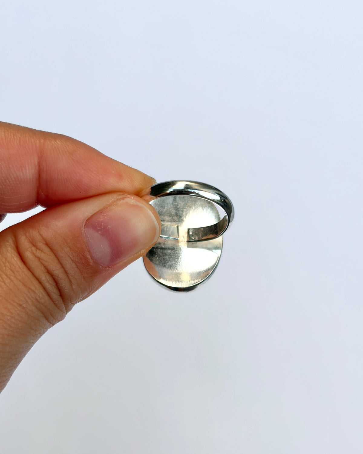 *Cracked* Large Bezel Ring - Watermelon Tourmaline