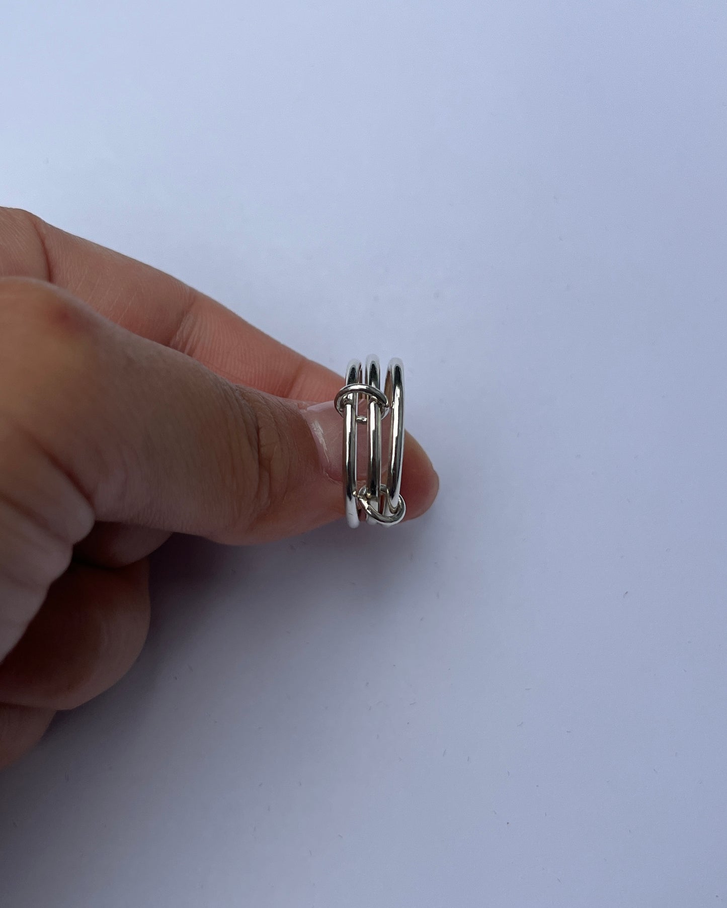 Interlocking Hoop Ring