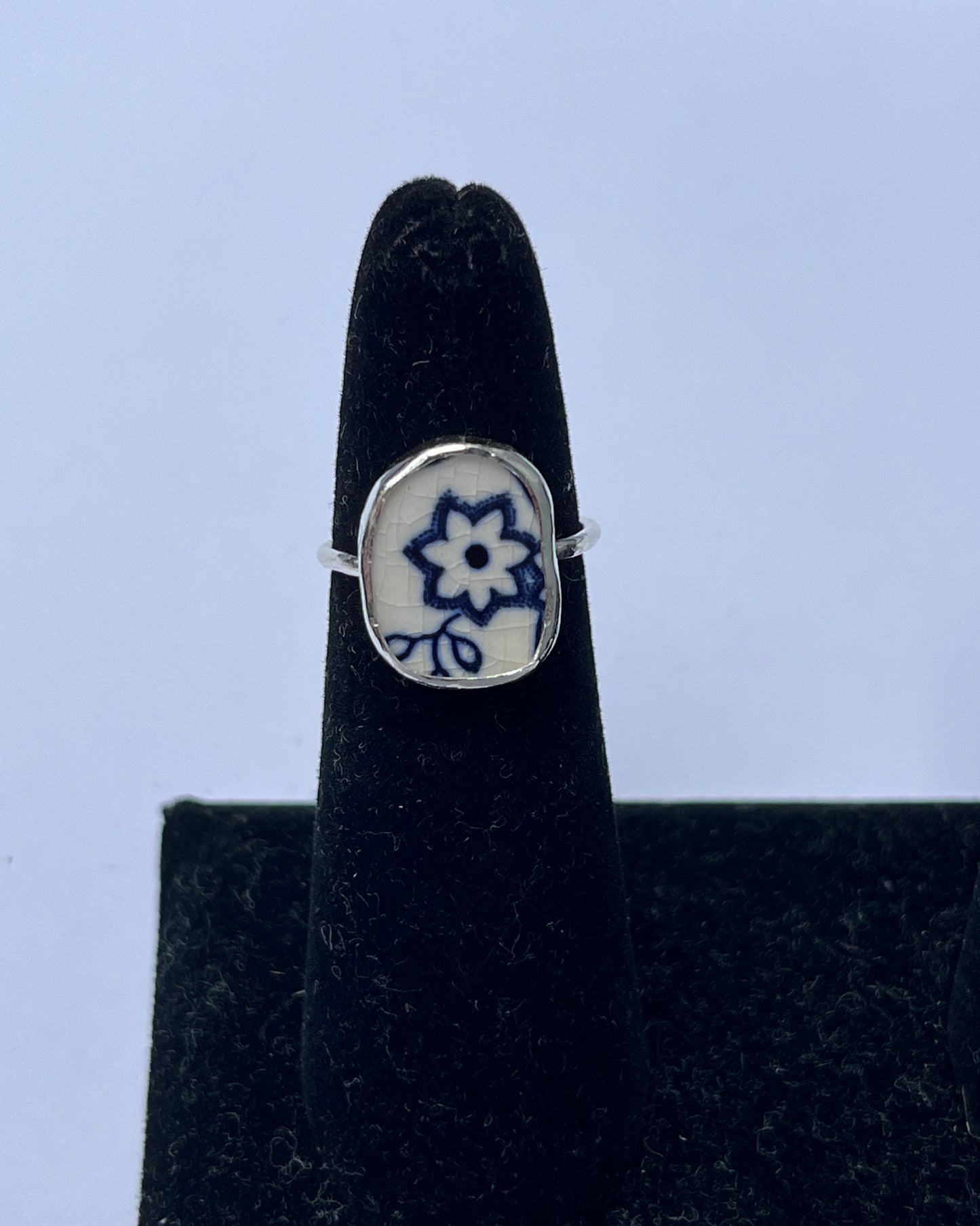 Pottery Bezel Ring