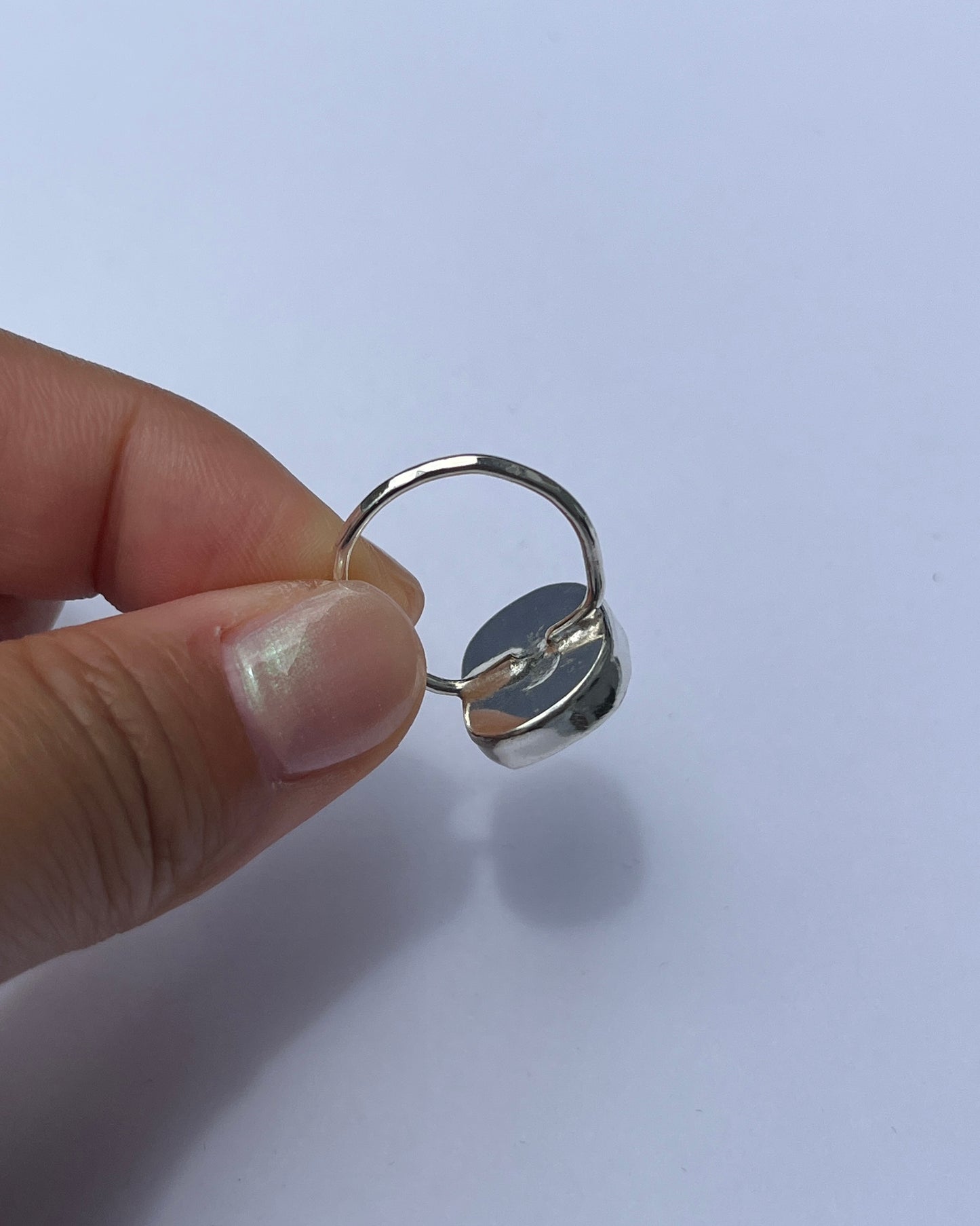 Pottery Bezel Ring