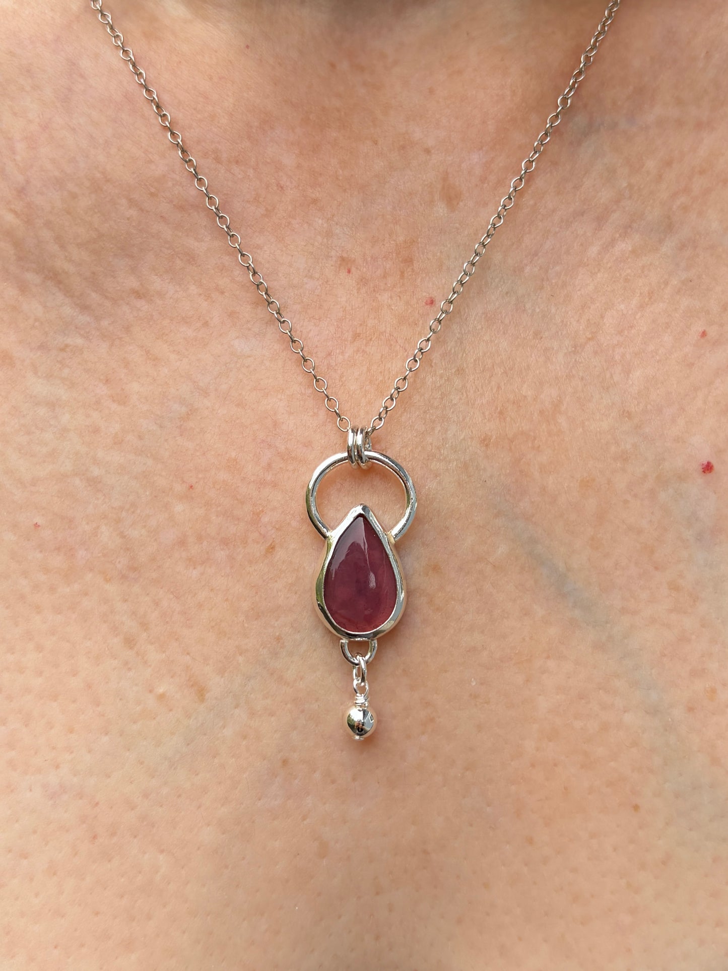Septum Bezel Pendant - Rosarita
