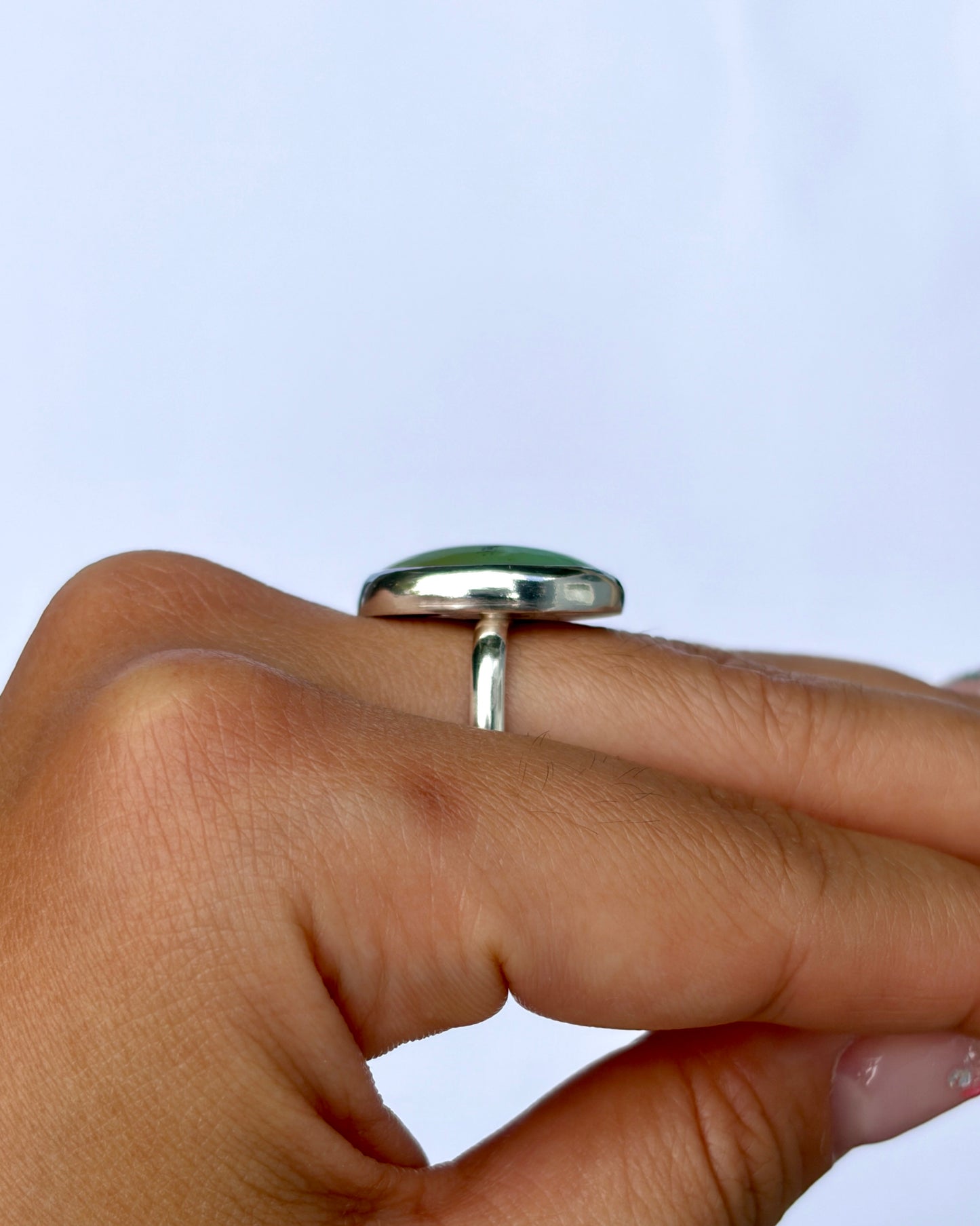 Large Bezel Ring - Peruvian Opal