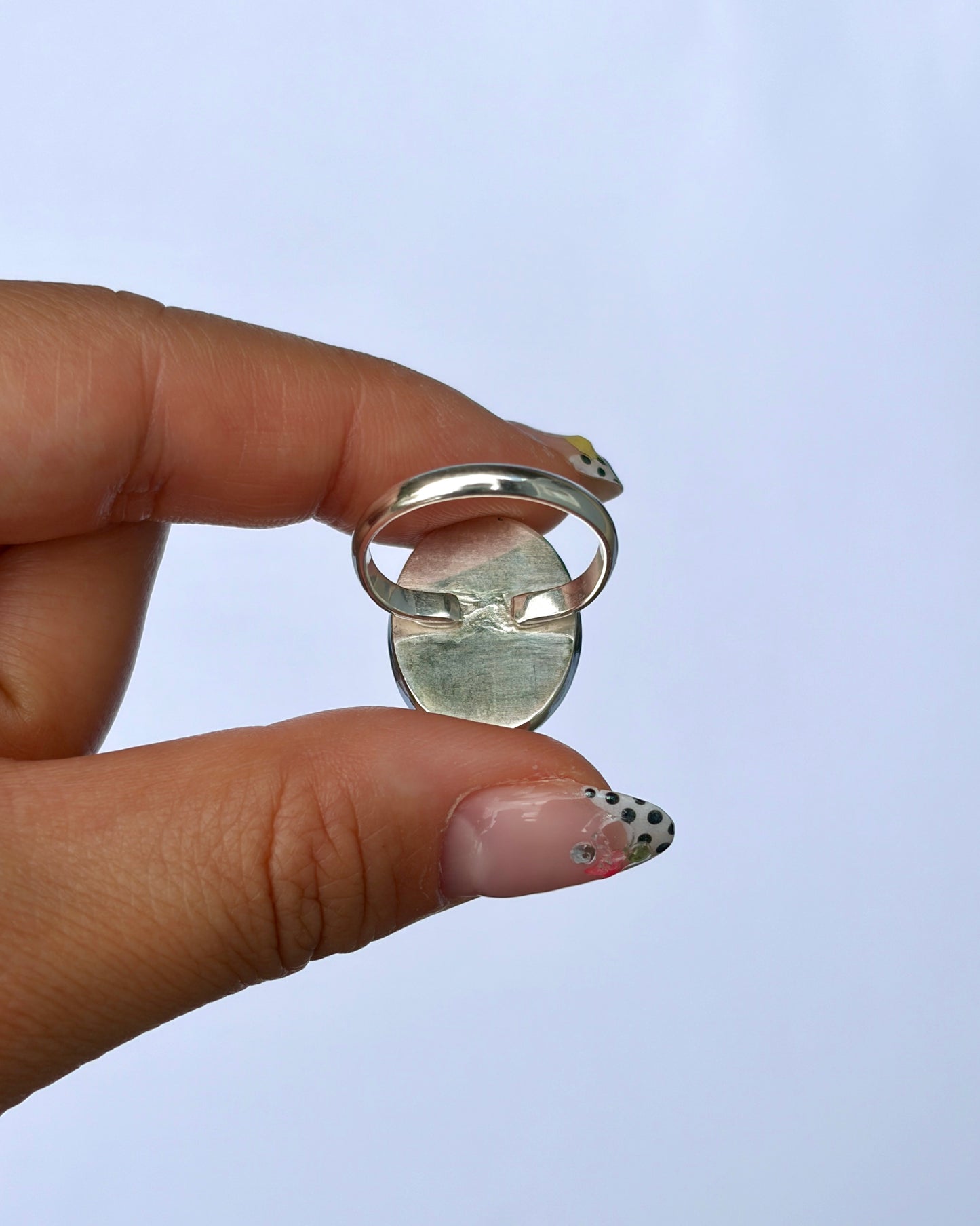 Large Bezel Ring - Peruvian Opal