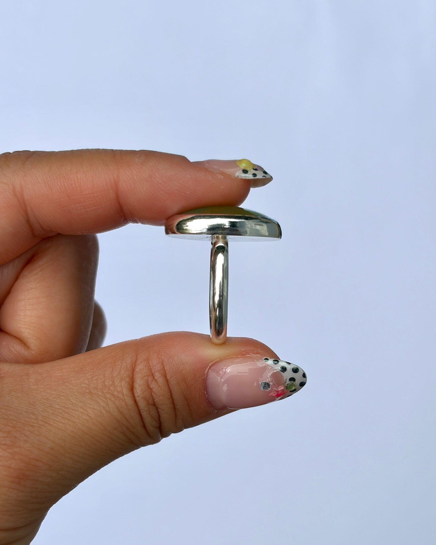 Large Bezel Ring - Peruvian Opal