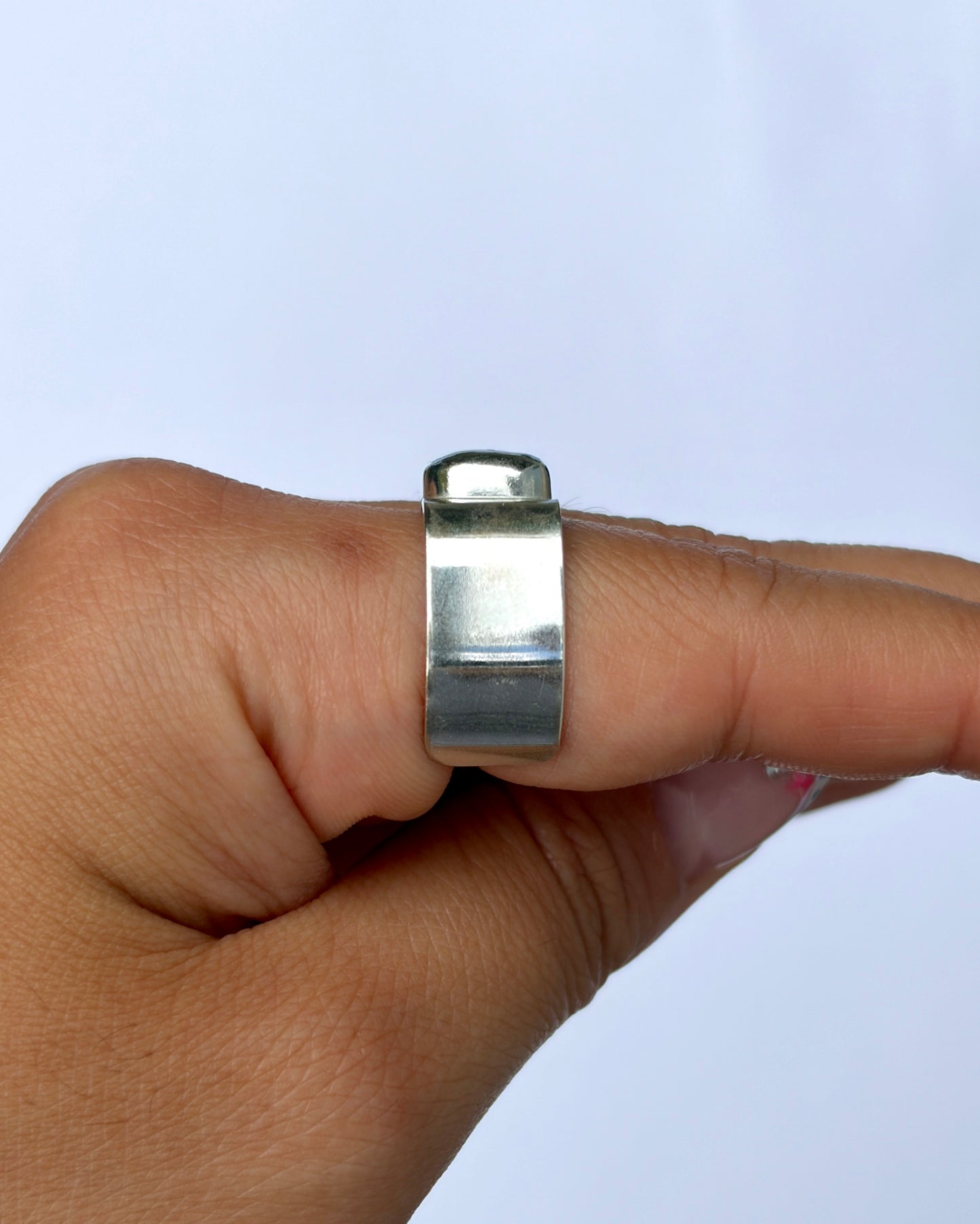 Lantern Ring - Aqua Kyanite