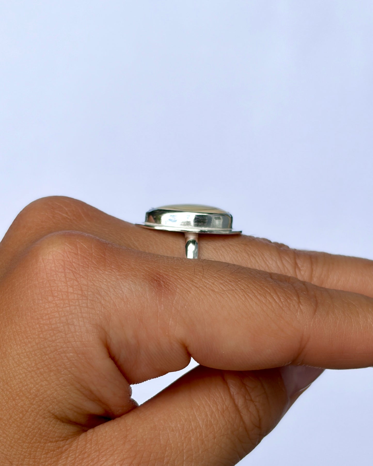 Plate Ring - Orbicular Ocean Jasper