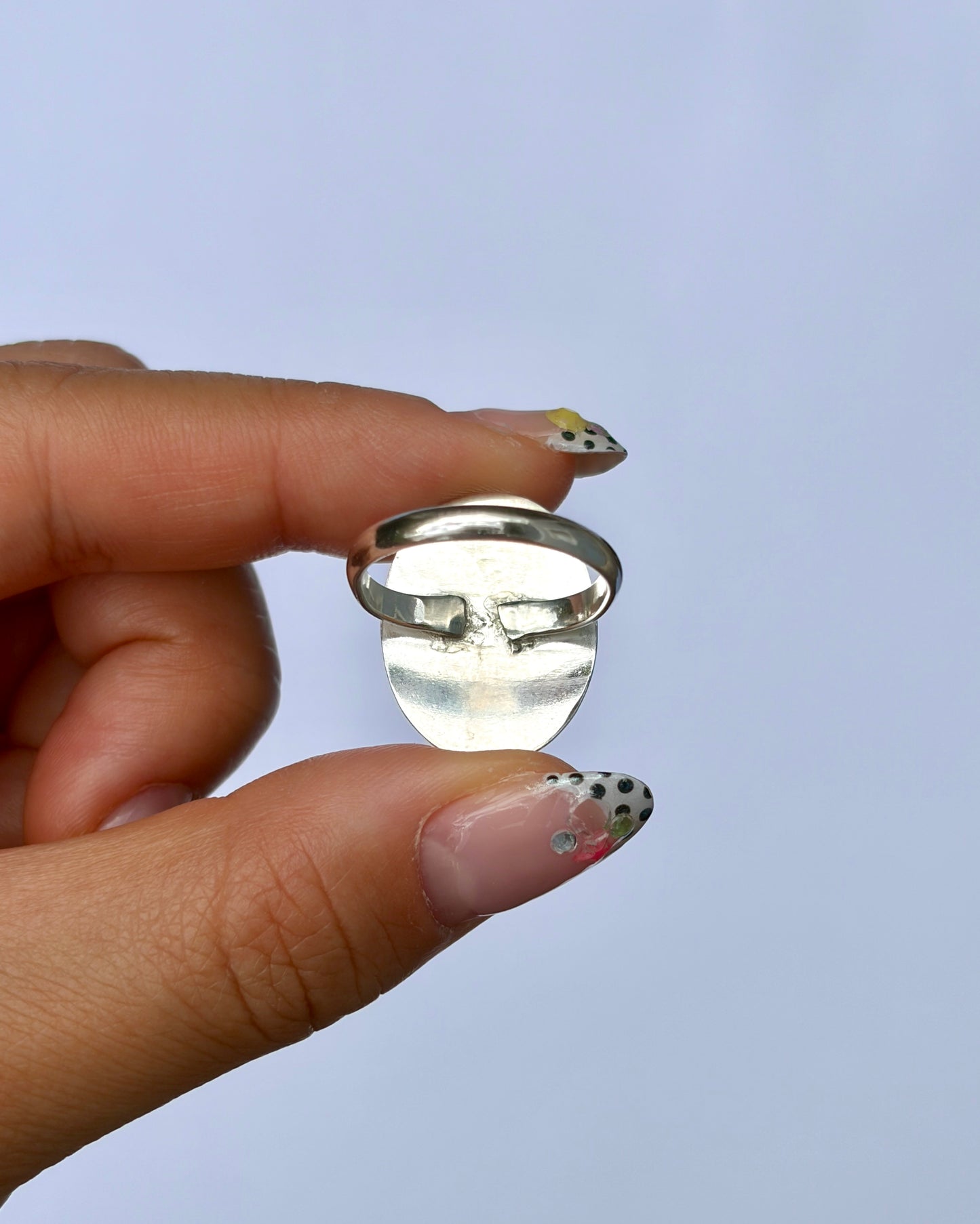 Plate Ring - Orbicular Ocean Jasper