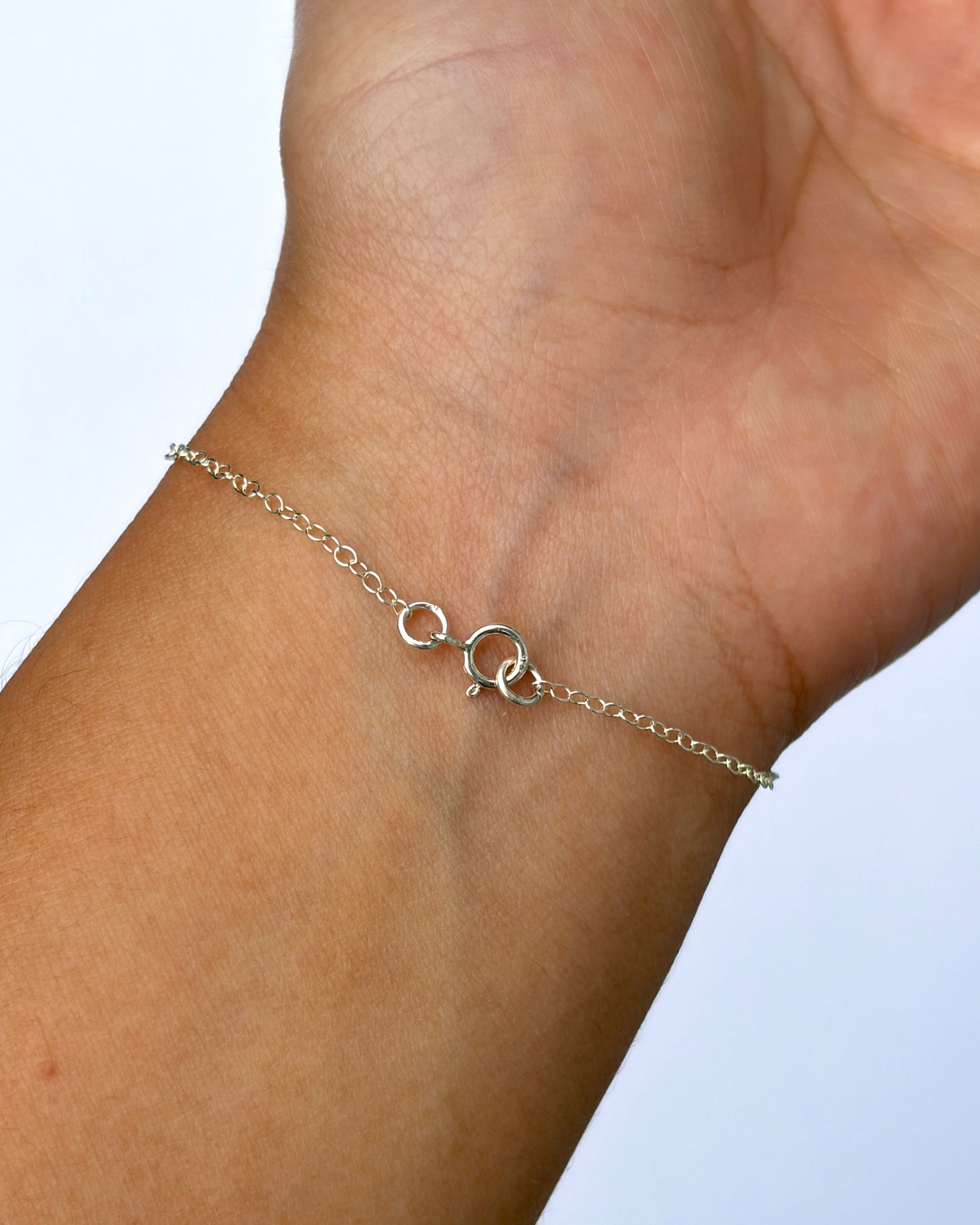 Bezel Hand Chain - Orbicular Ocean Jasper