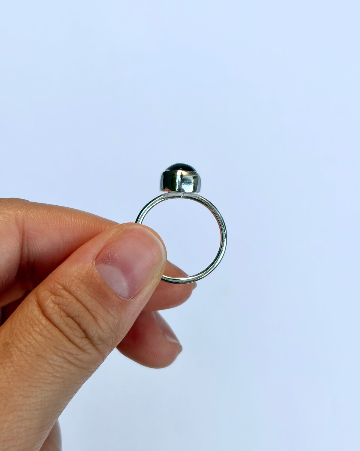 Small Bezel Ring - Purple Amethyst