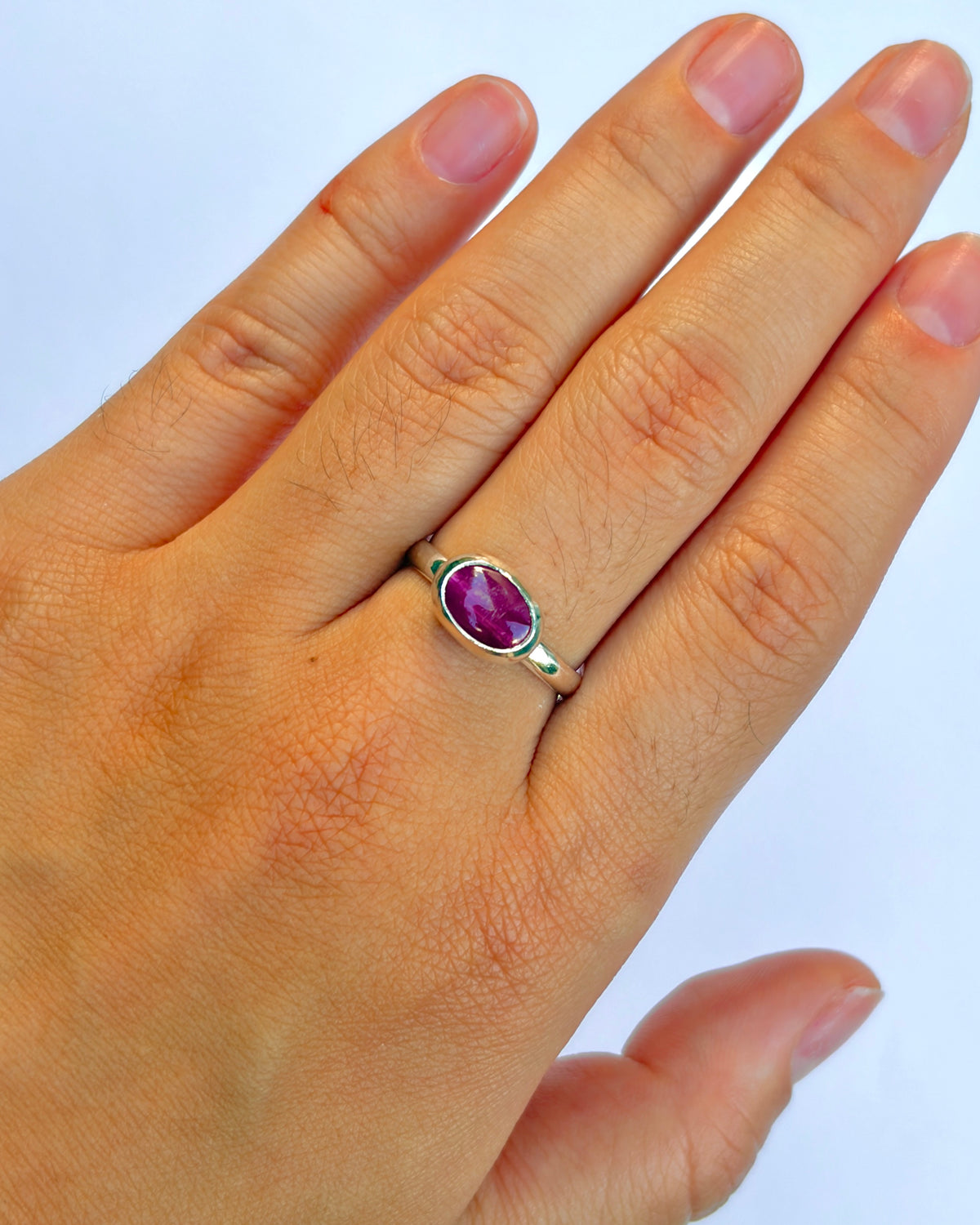 Small Bezel Ring - Pink Tourmaline
