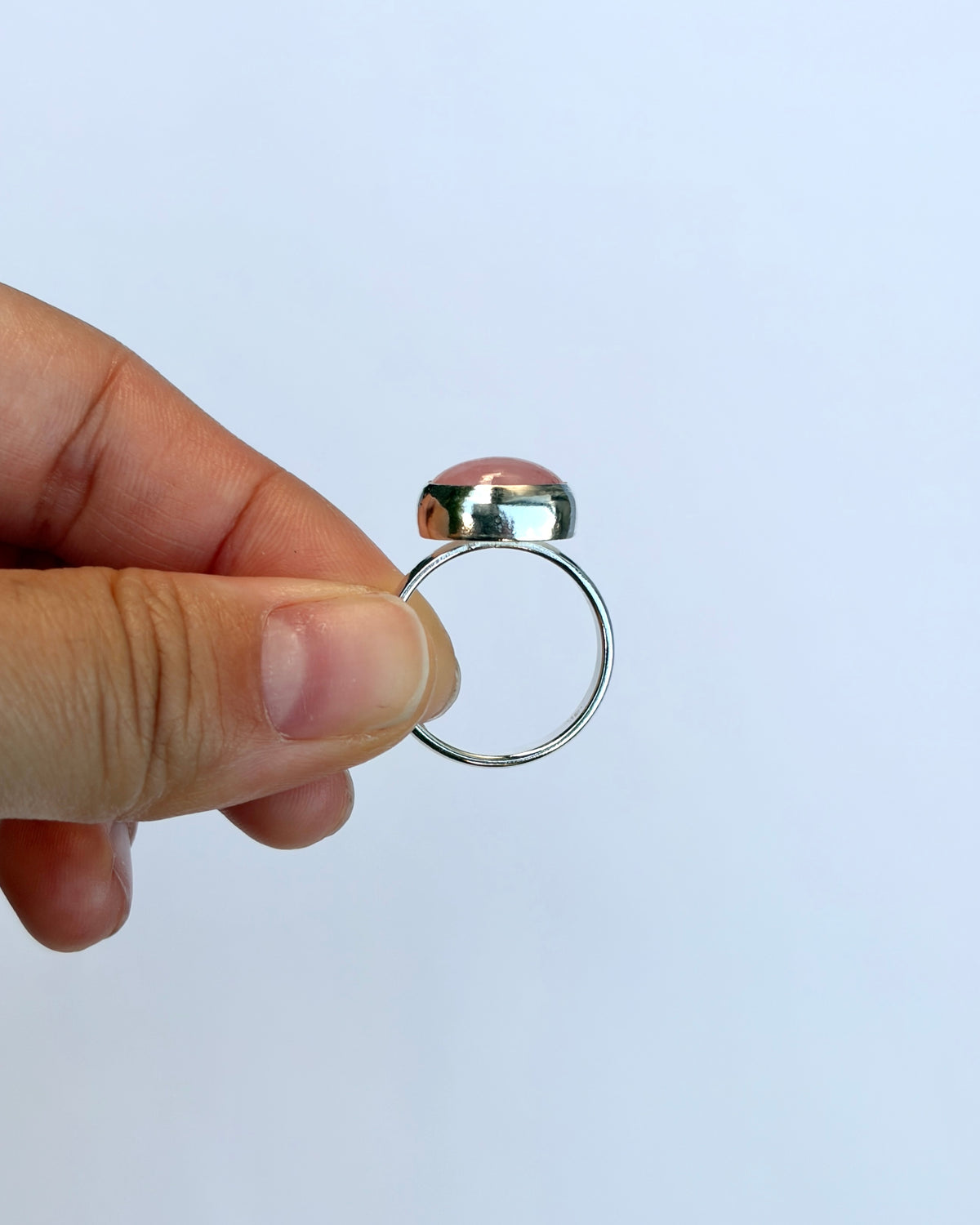Small Bezel Ring - Pink Morganite