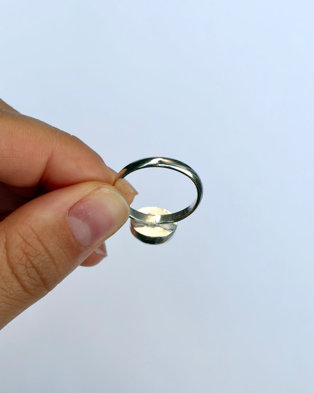 Small Bezel Ring - Lavender Chalcedony