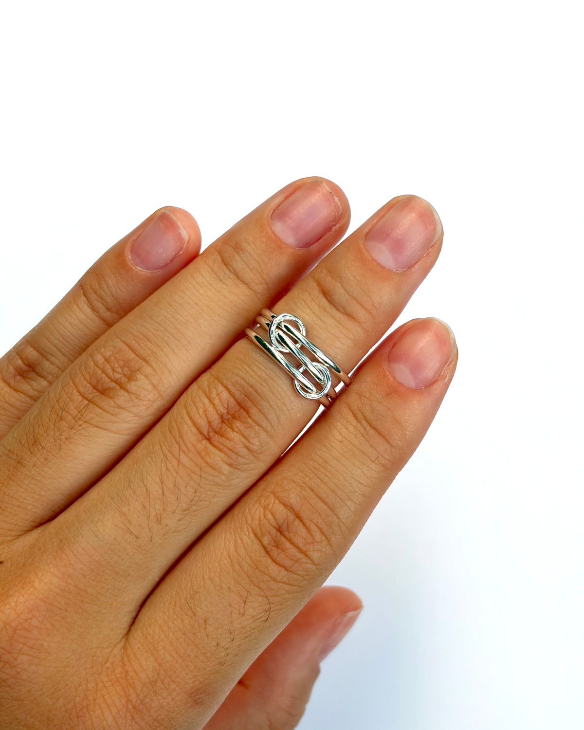 Interlocking Hoop Ring