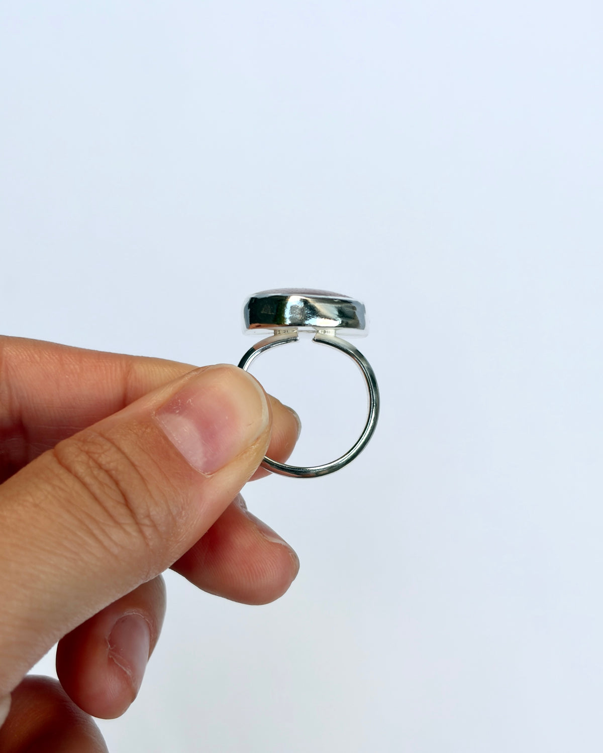 *Cracked* Large Bezel Ring - Watermelon Tourmaline