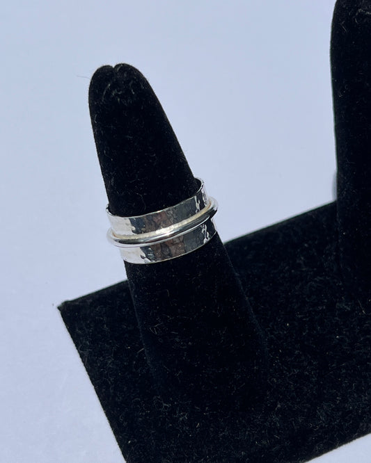 Hammered Band Statement Ring