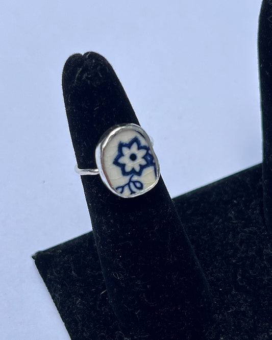 Pottery Bezel Ring