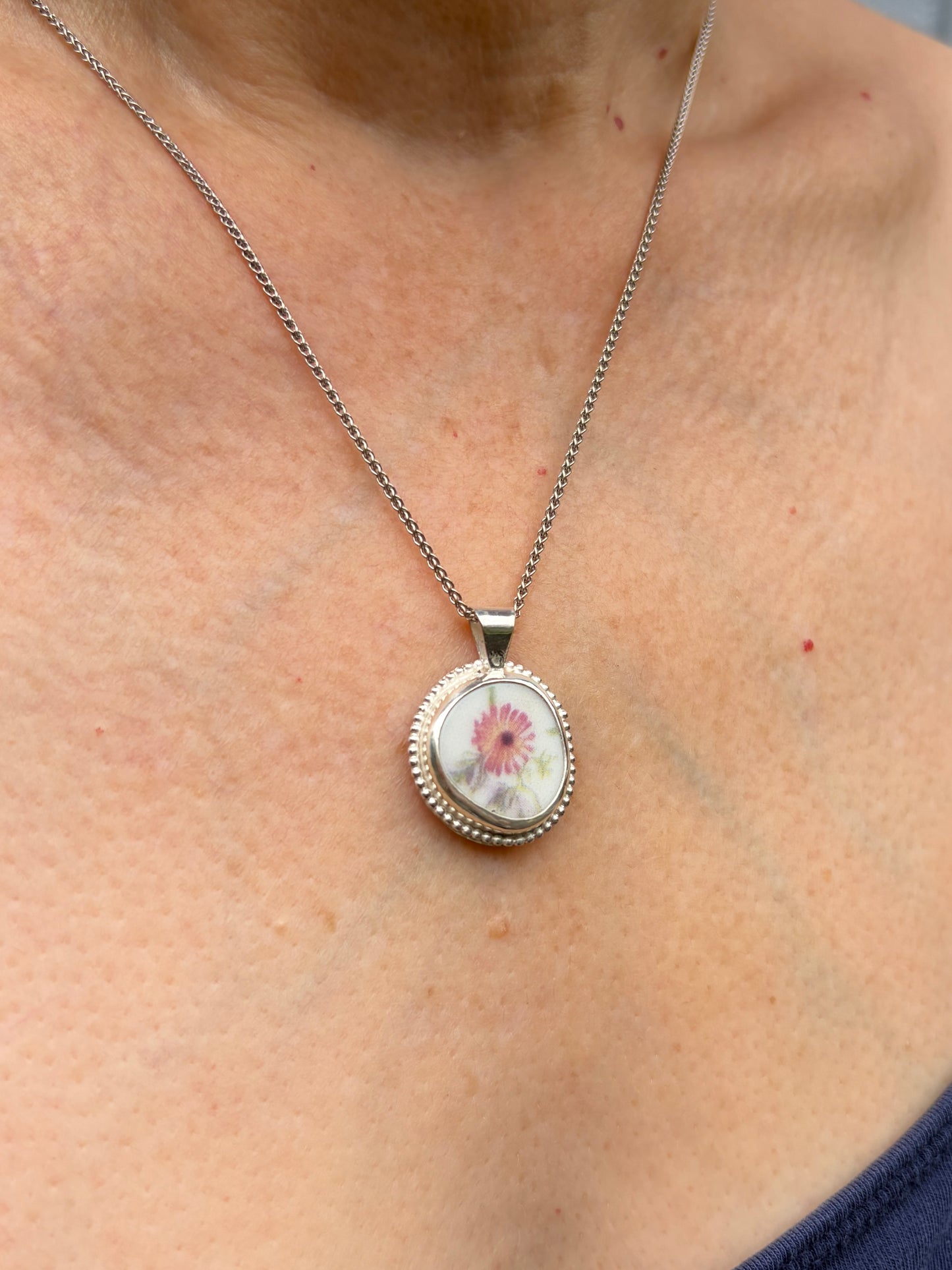Upcycled Pottery Necklace