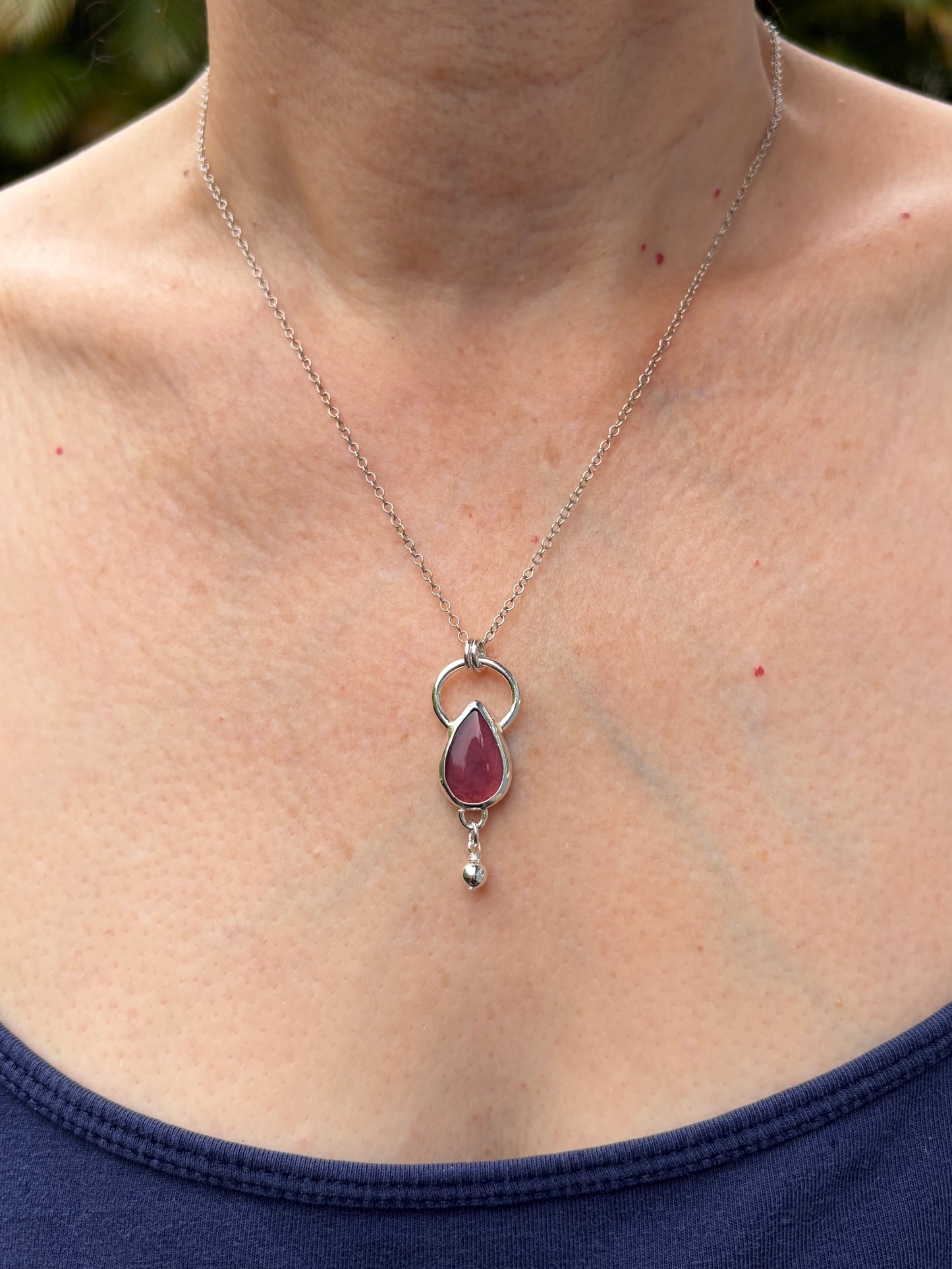 Septum Bezel Pendant - Rosarita