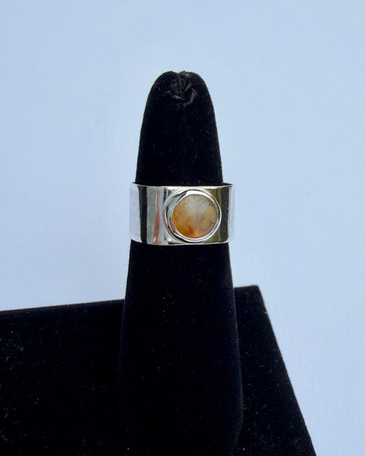 Lantern Ring - Orbicular Ocean Jasper