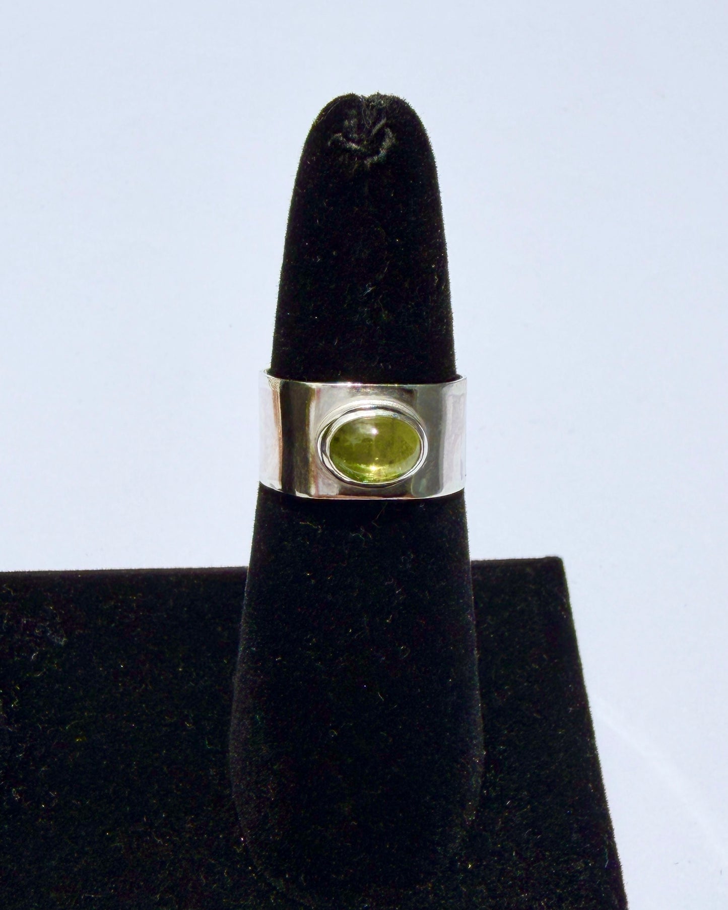 Lantern Ring - Green Apatite